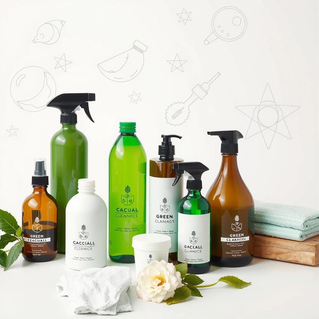 Eco-friendly green cleaning products and equipment